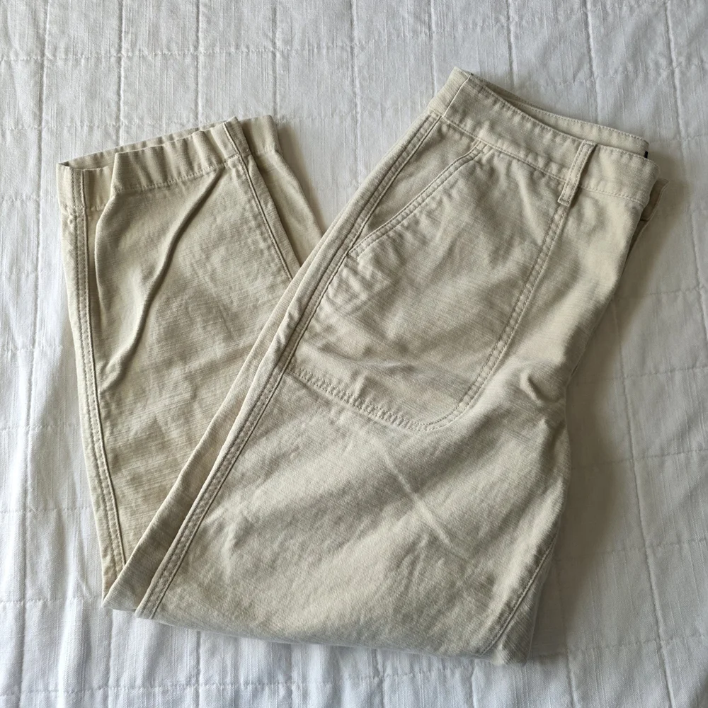 J. CREW Pants Cotton Camp Pants – Size 8 Beige Inseam 26” J Crew Factory